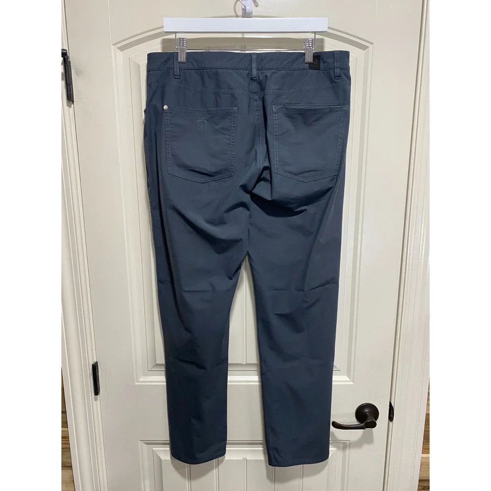 Vuori Pants Mens Size 36x30 Blue Meta Performance Trouser Chino Straight Pockets